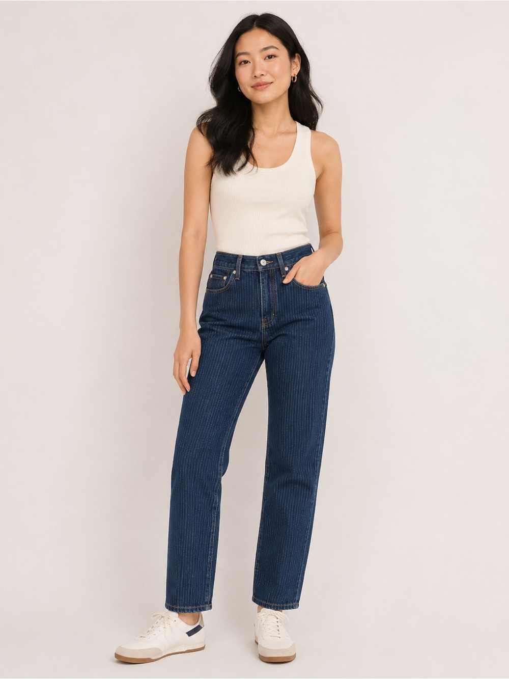 Levi's Dark Blue Straight Leg Jeans